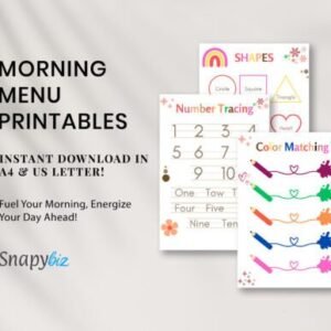 Morning Menu Printable Templates