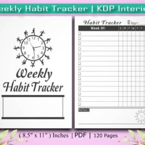 Weekly Habit Tracker | KDP Interior